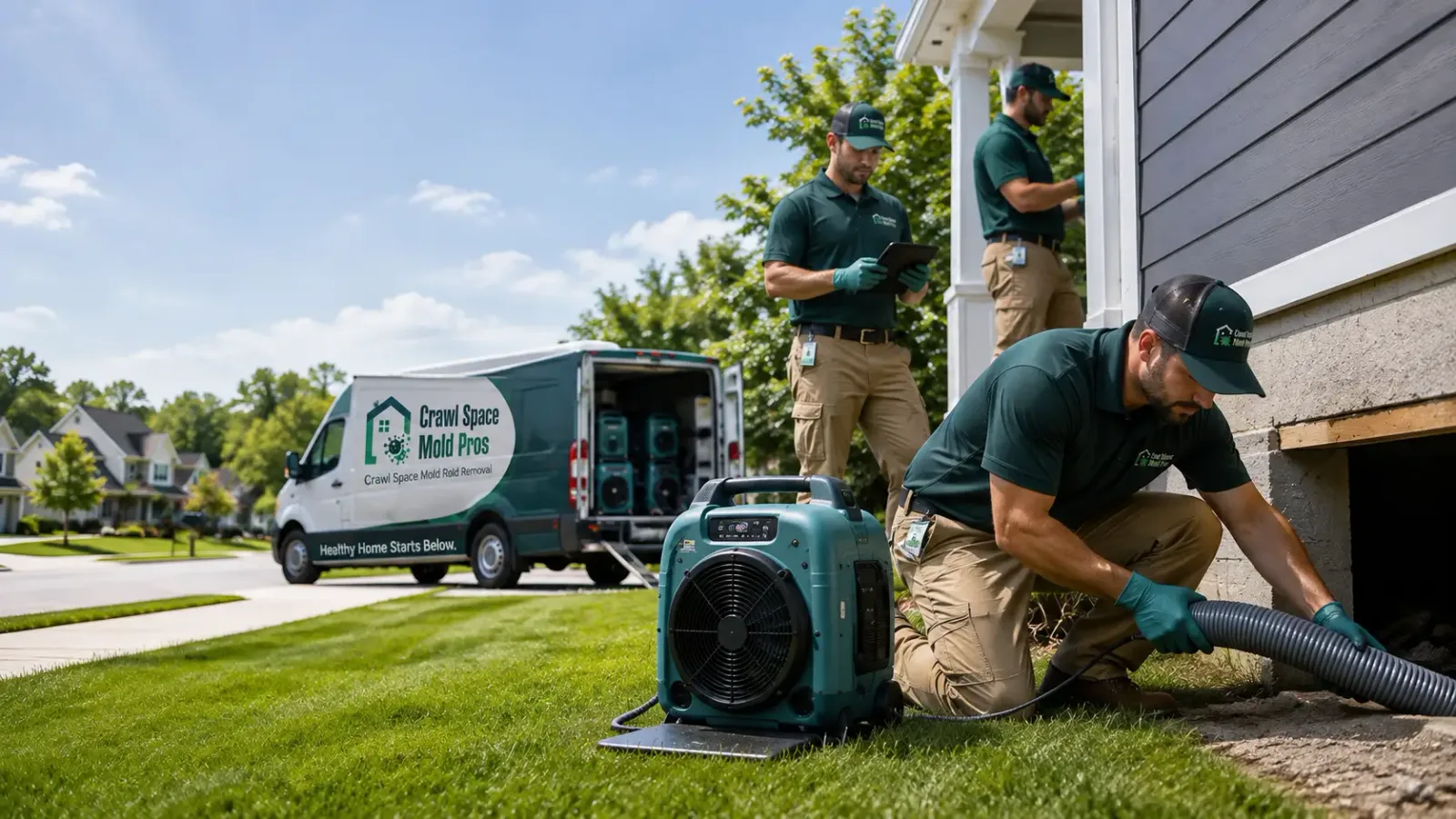 Crawl Space Mold Removal in Diagonal, IA
